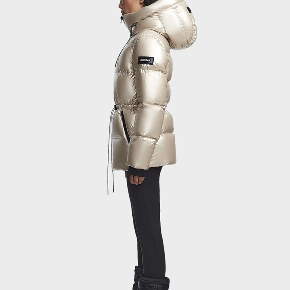 Rudsak Women's down coat in gold and in large, with tags - Picture 2 of 4